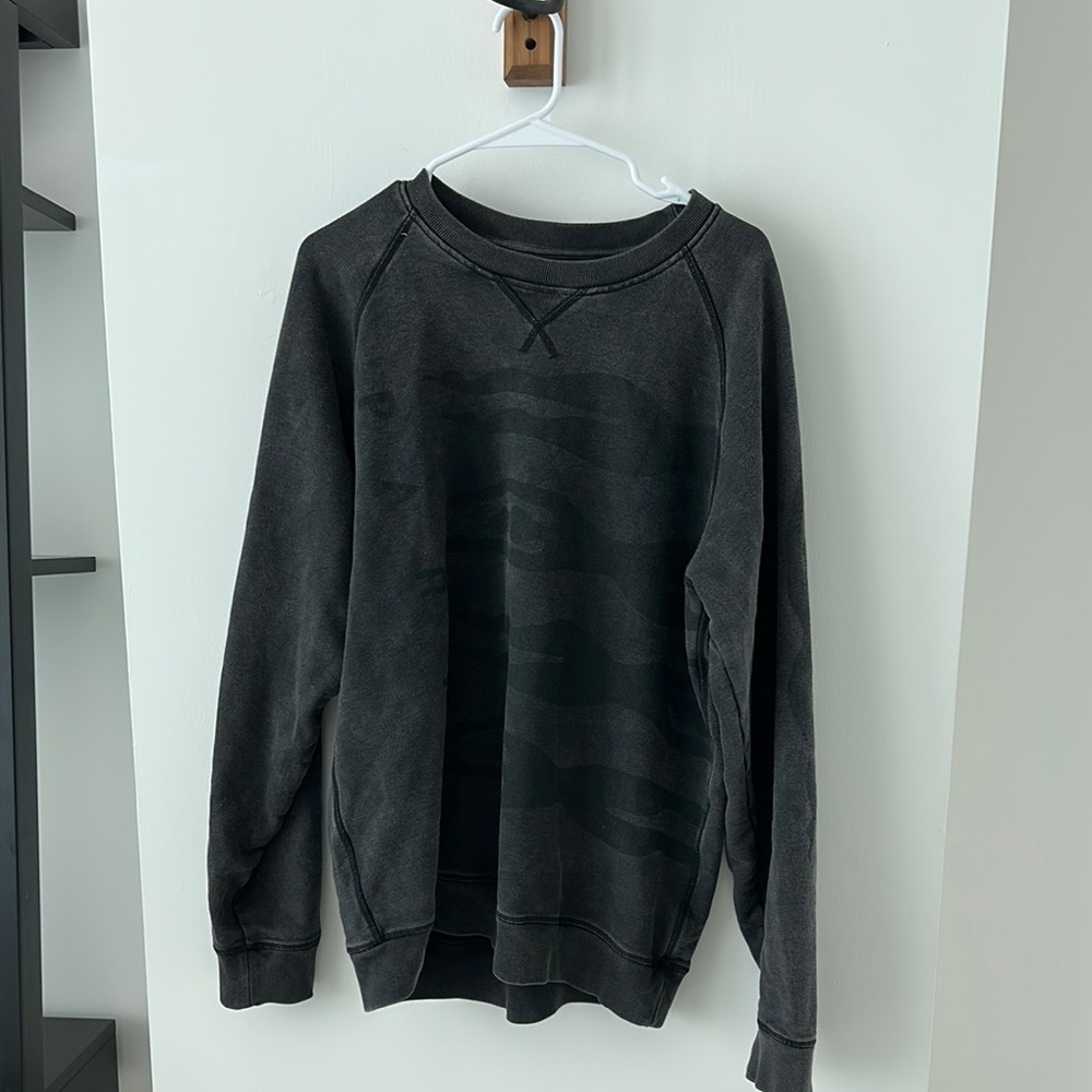 Classic Grey Crewneck Sweater with Relaxed Fit